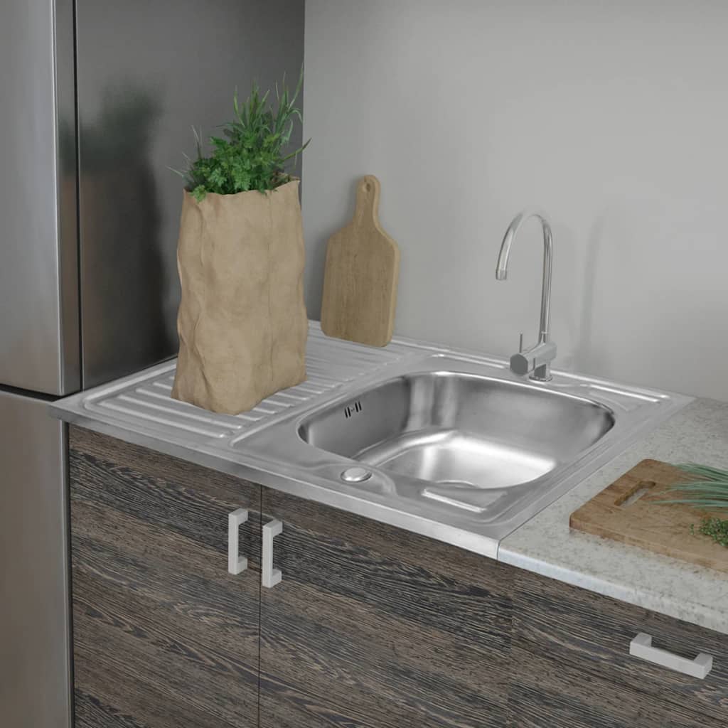 Kitchen Sink with Drain 80 x 60 cm