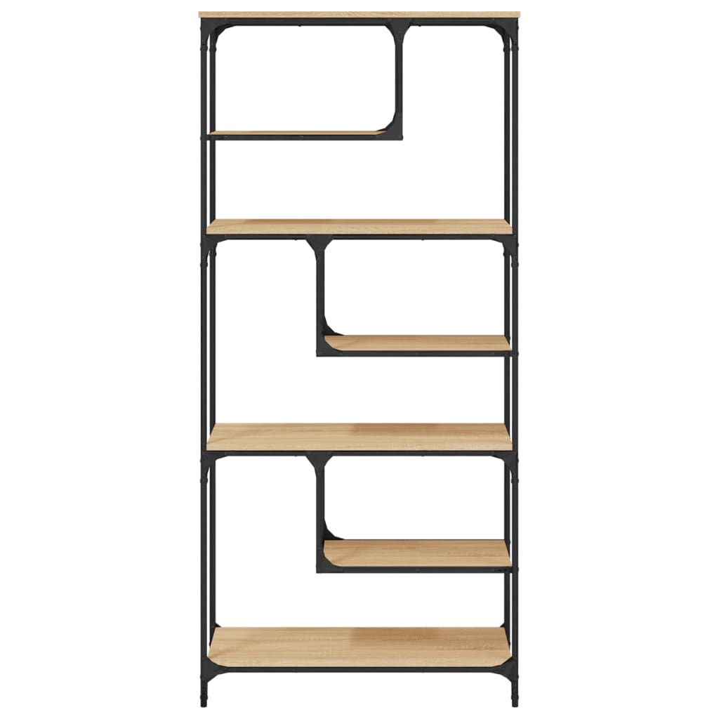 vidaXL Bookcase Sonoma Oak 81x36x176 cm Engineered Wood