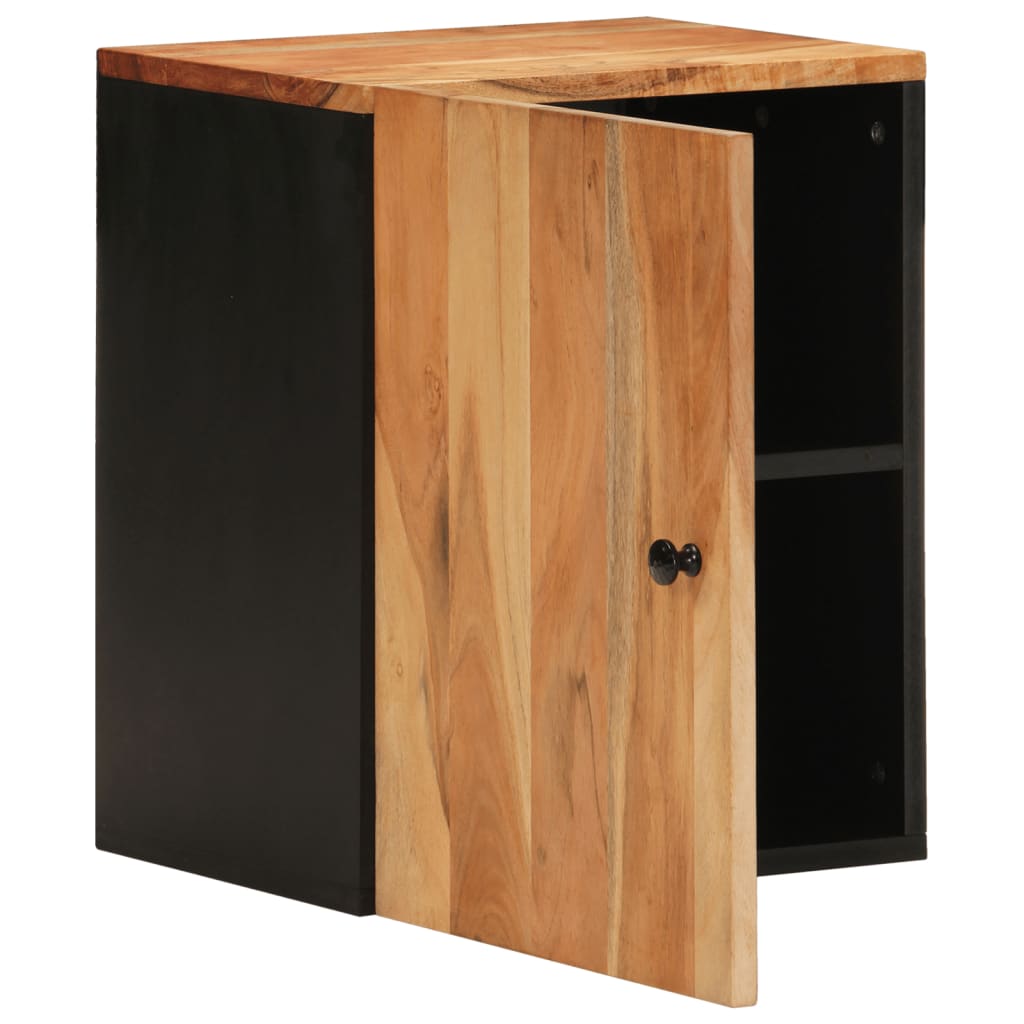 vidaXL Bathroom Wall Cabinet 38x33x48 cm Solid Wood Acacia