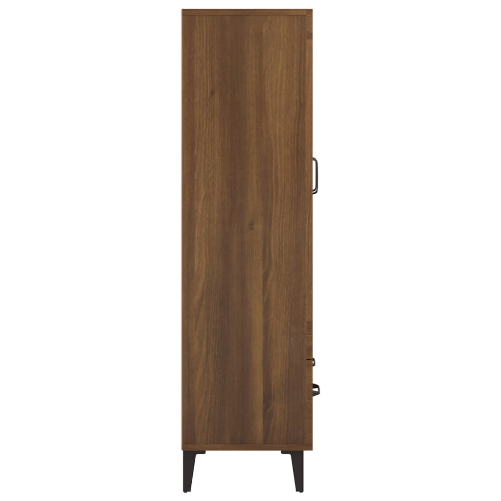 vidaXL Highboard Brown Oak 70x31x115 cm Engineered Wood