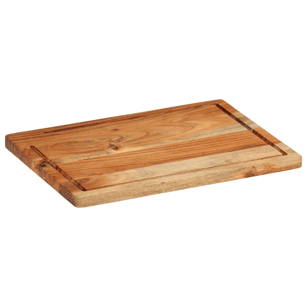 vidaXL 3 Piece Chopping Board Set with Stand Solid Wood Acacia