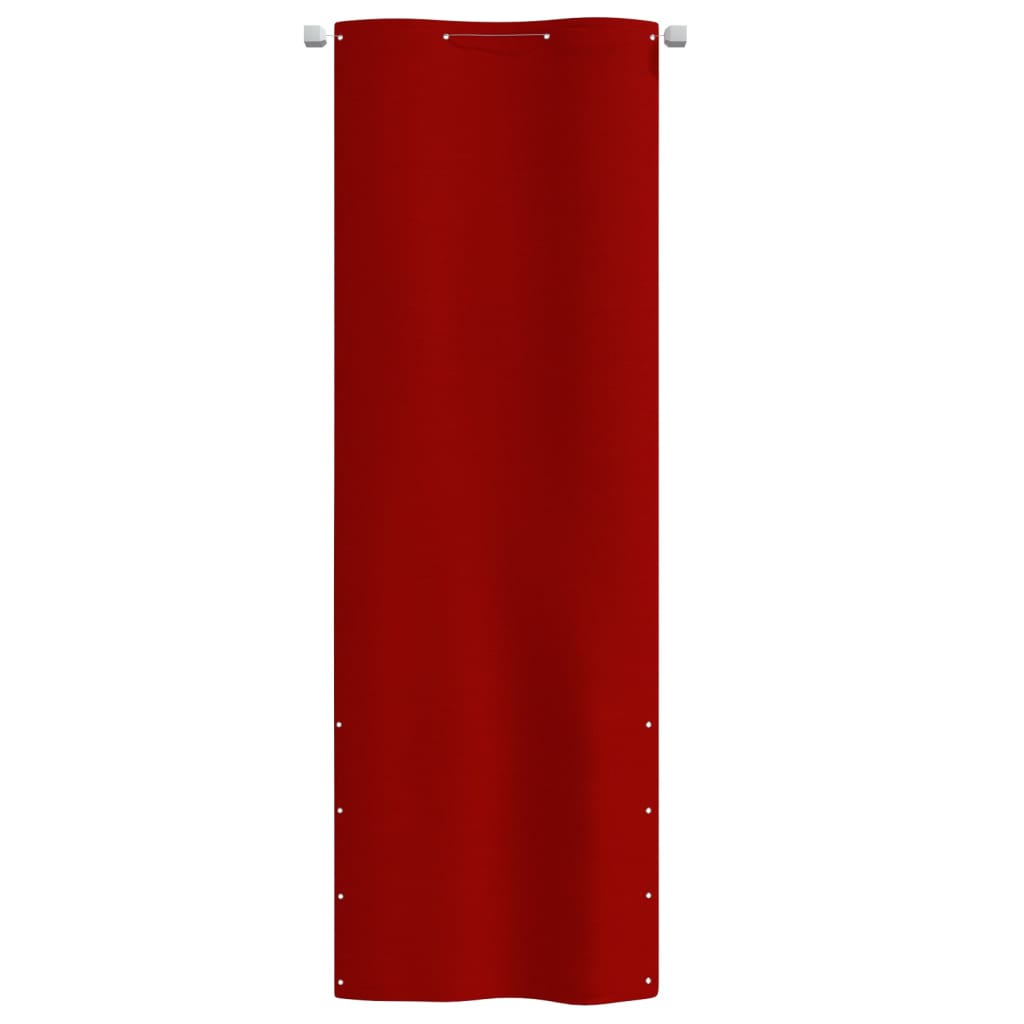 vidaXL Balcony Screen Red 80x240 cm Oxford Fabric