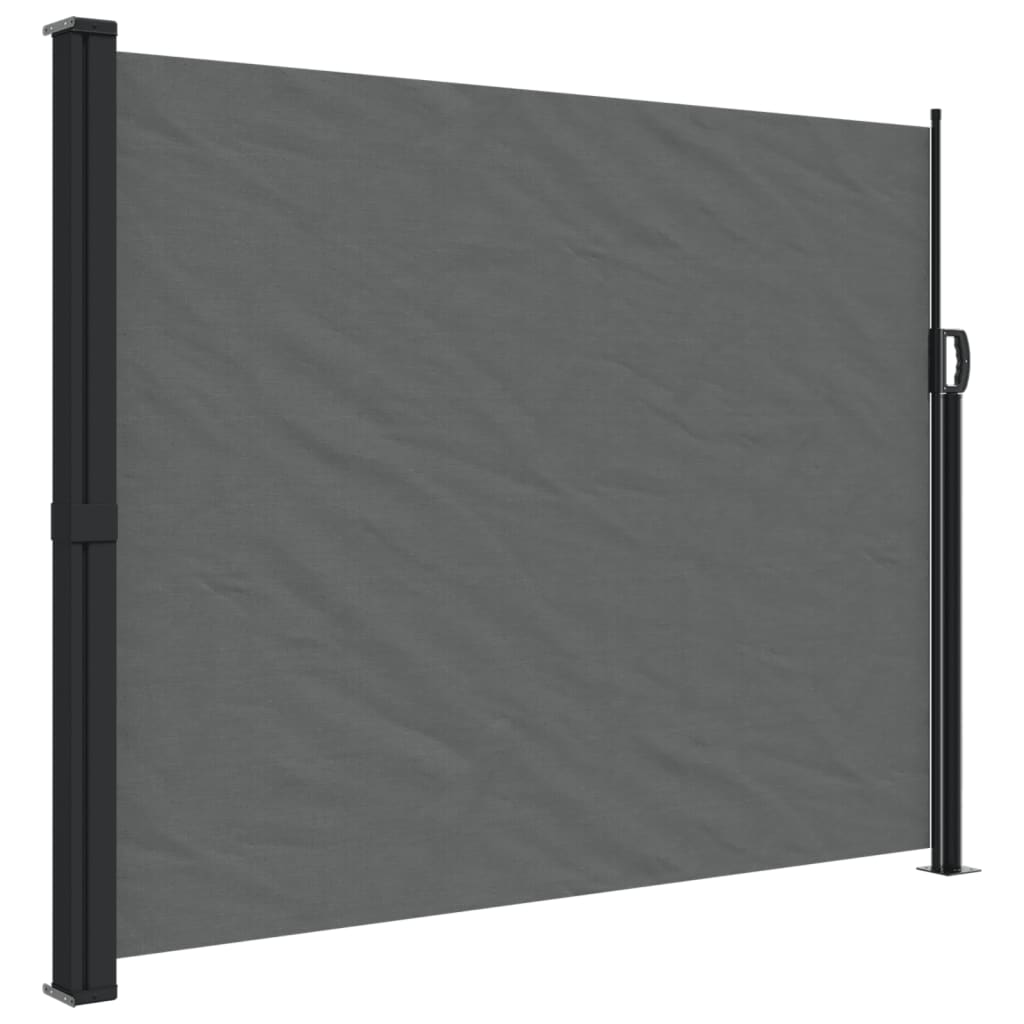 vidaXL Retractable Side Awning Anthracite 160x600 cm