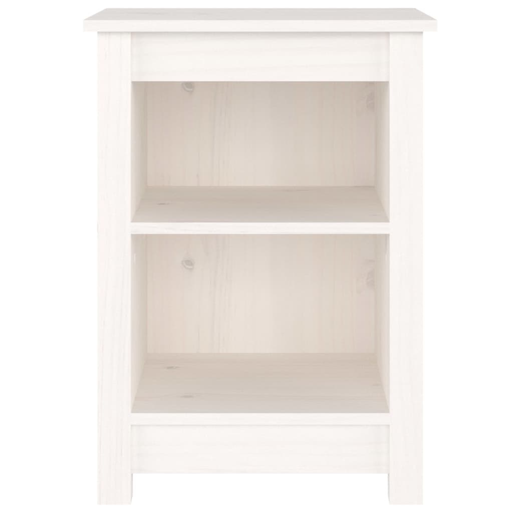 vidaXL Bedside Cabinets 2 pcs White 40x35x55 cm Solid Wood Pine