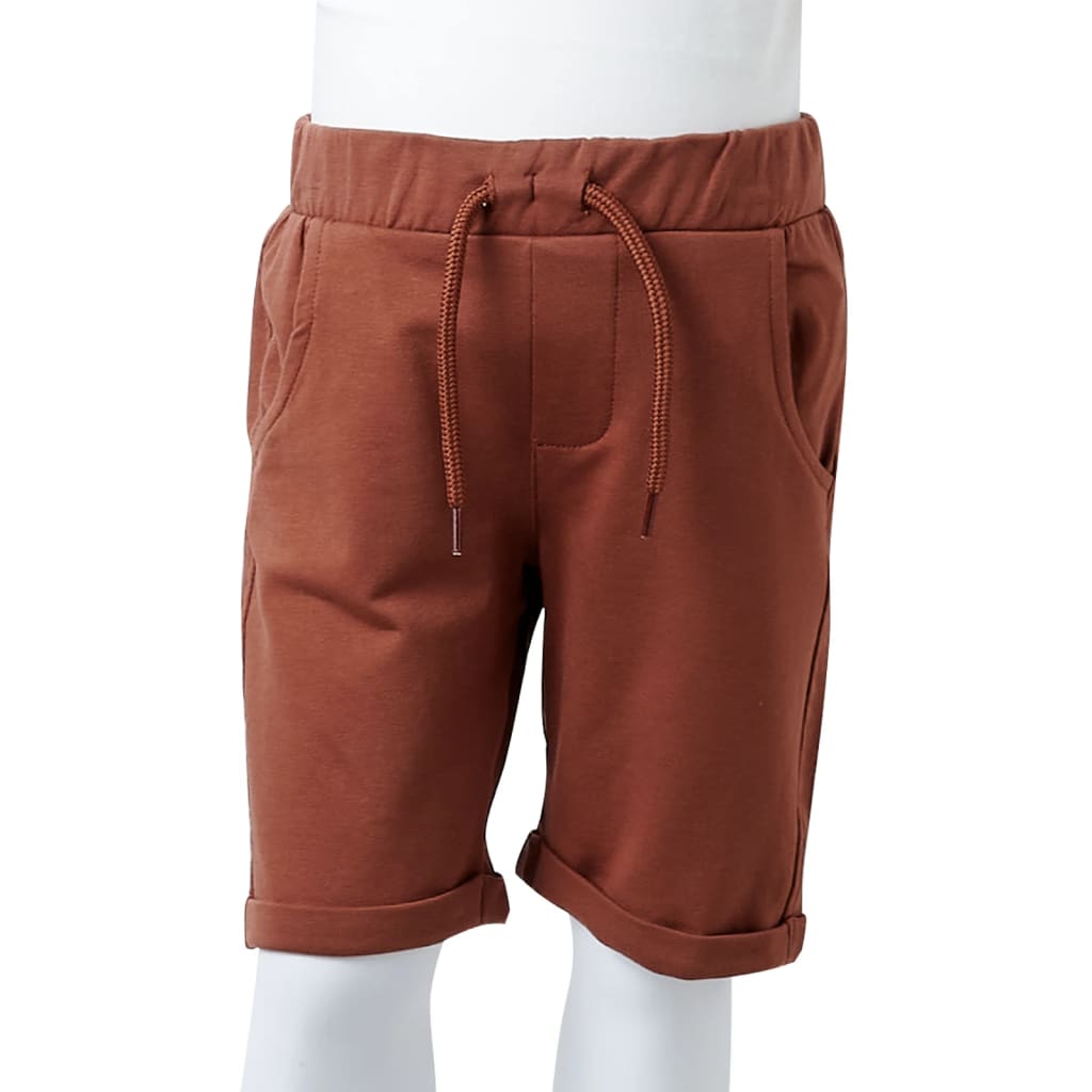 Kids' Shorts with Drawstring Brown 92