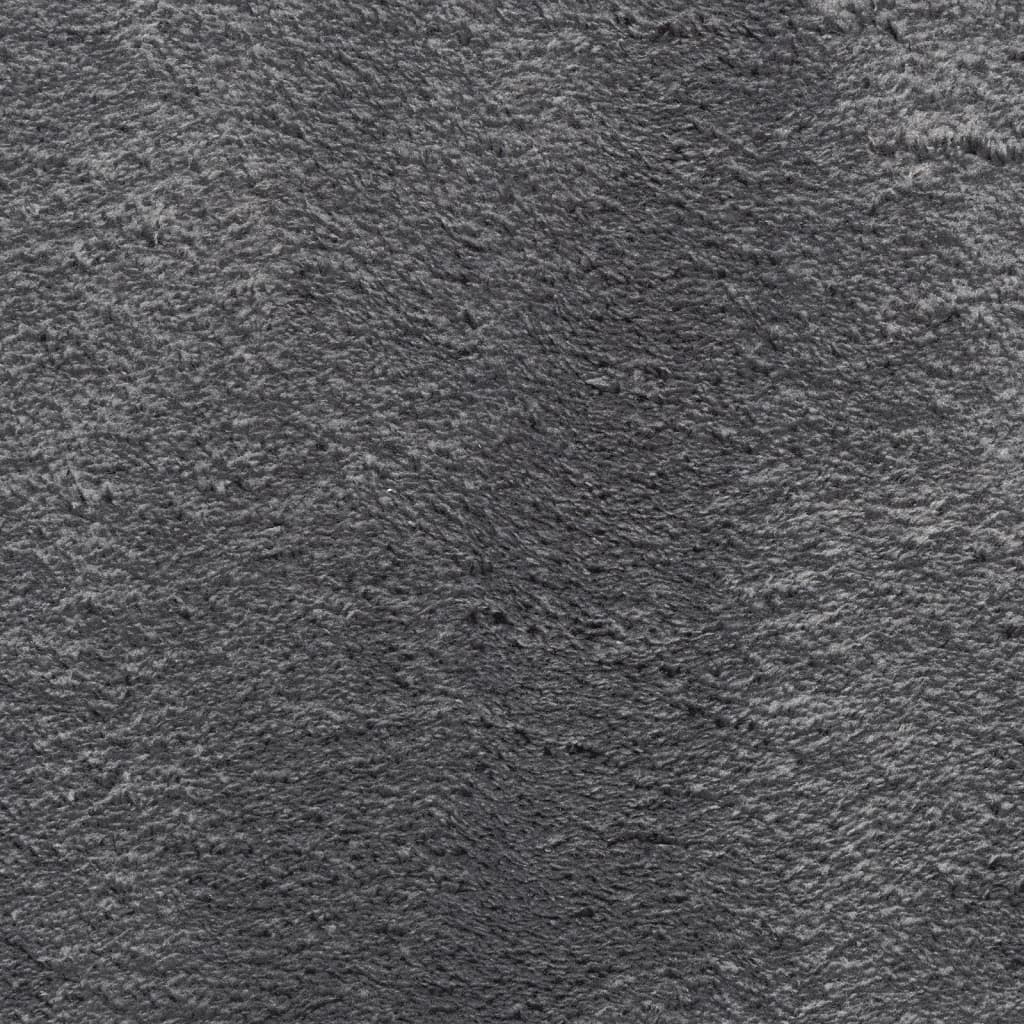 vidaXL Rug HUARTE Short Pile Soft and Washable Anthracite 60x110 cm