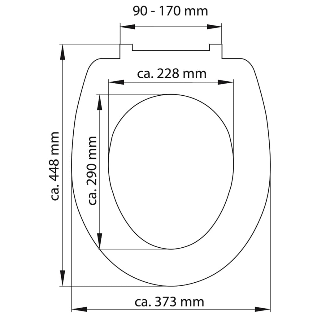 SCHÜTTE Duroplast Toilet Seat with Soft-Close WHITE
