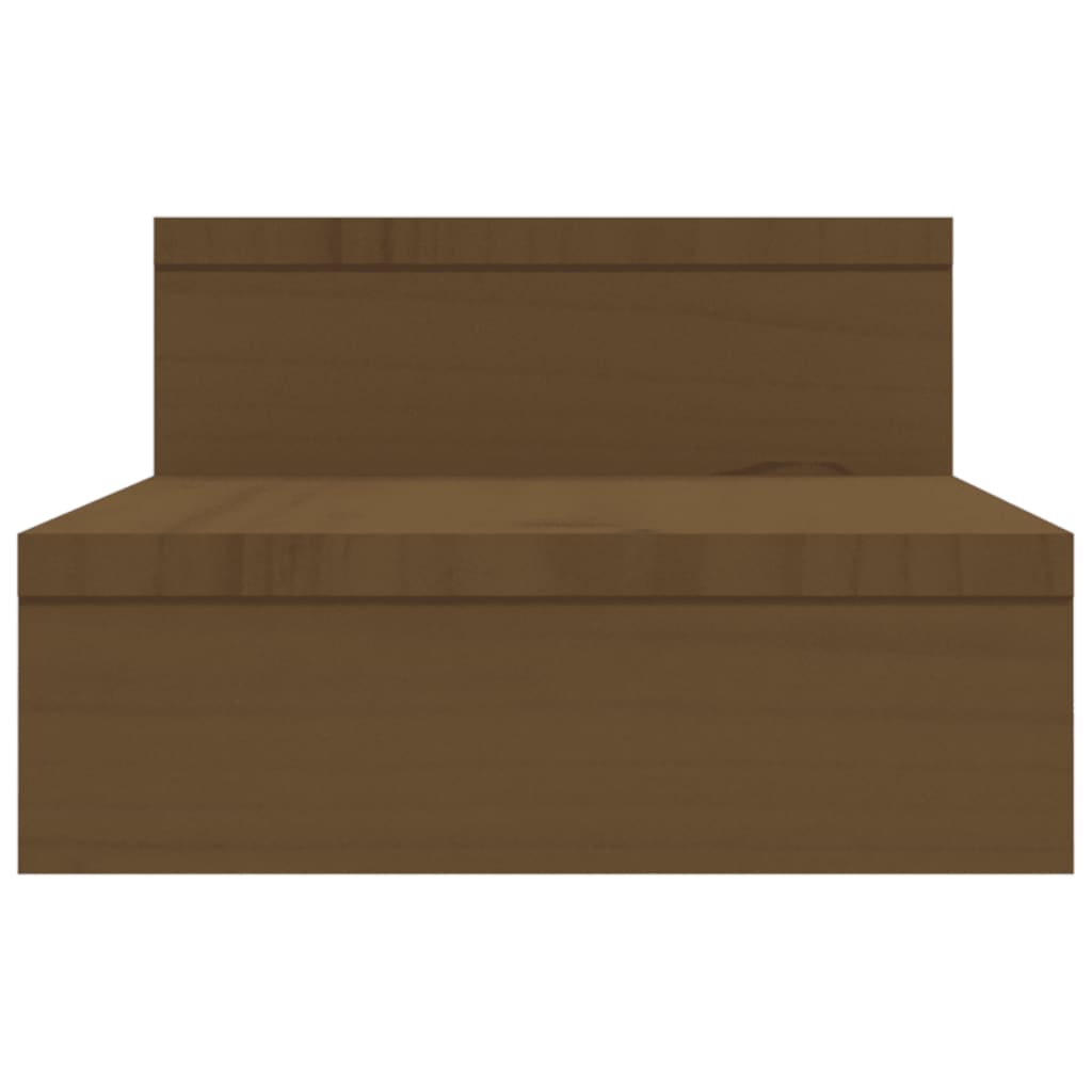 vidaXL Monitor Stand Honey Brown (52-101)x22x14 cm Solid Wood Pine