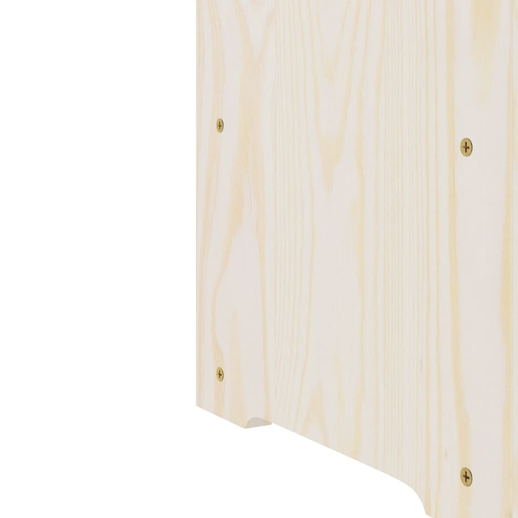 vidaXL Wine Rack with Top Board 72.5x25x111.5 cm Solid Wood Pine