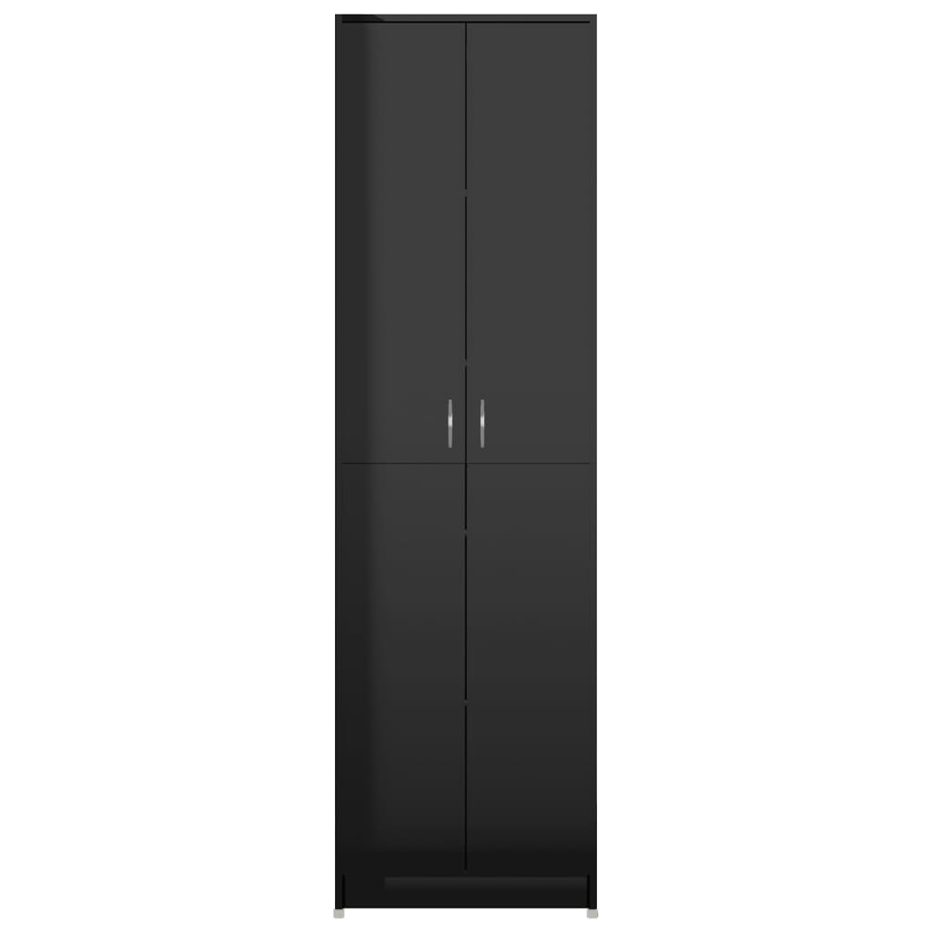 vidaXL Hallway Wardrobe High Gloss Black 55x25x189 cm Chipboard