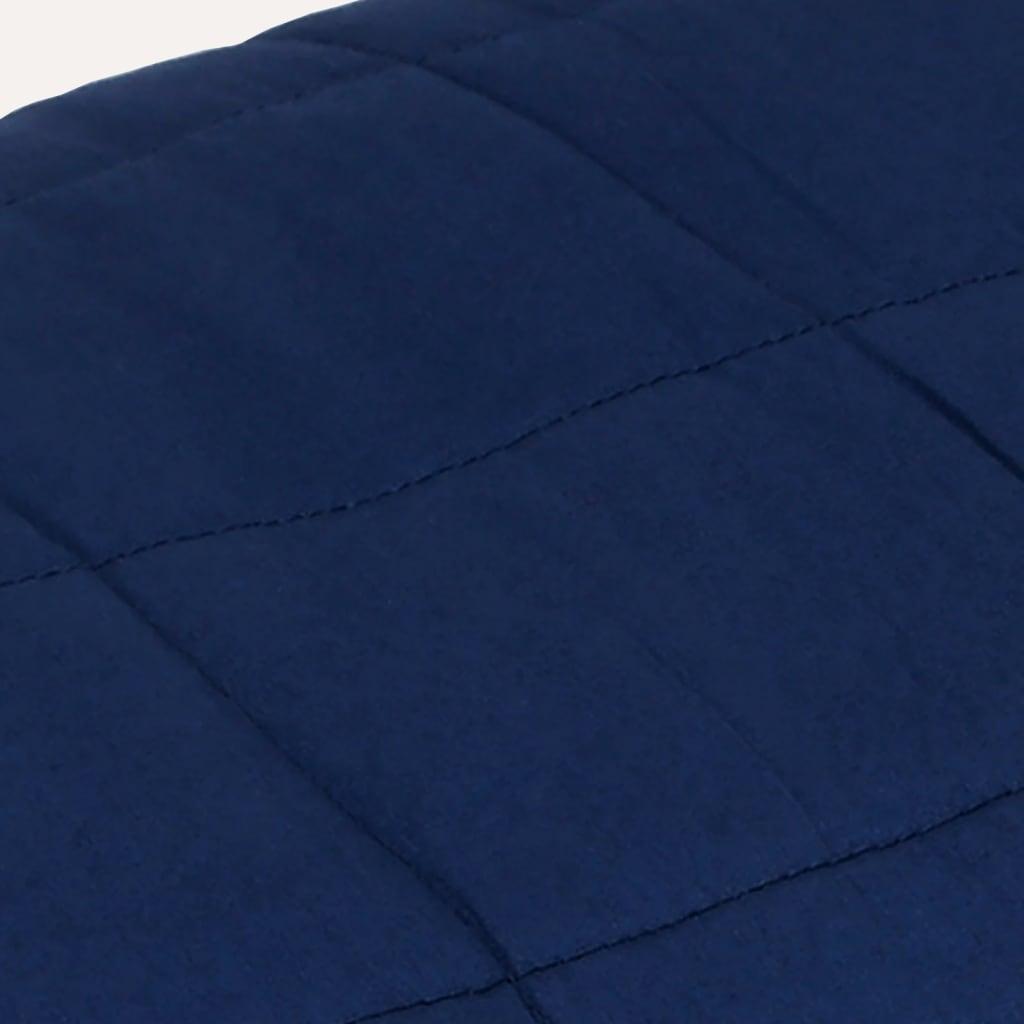 vidaXL Weighted Blanket Blue 155x220 cm 7 kg Fabric