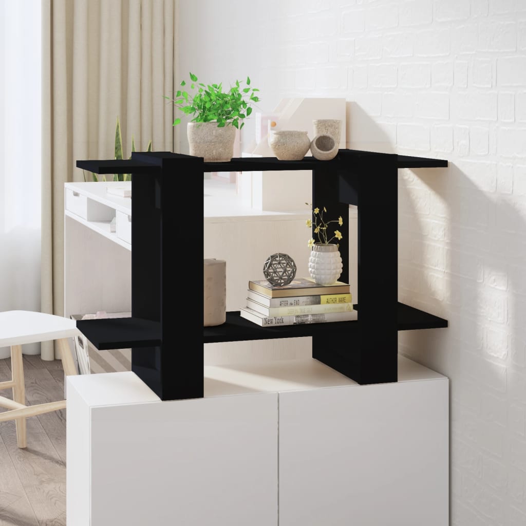 vidaXL Book Cabinet/Room Divider Black 80x30x51 cm