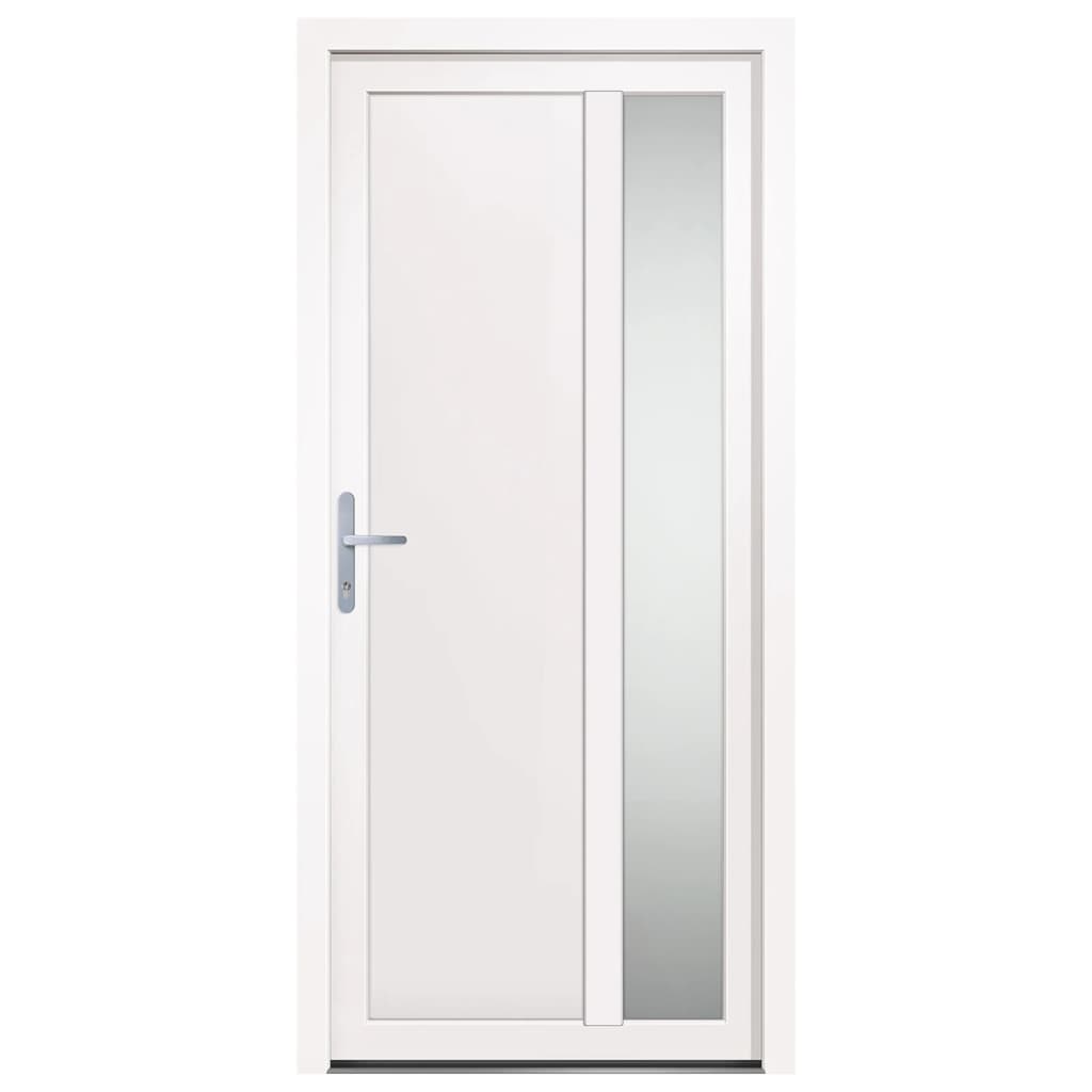 vidaXL Front Door White 98x208 cm PVC