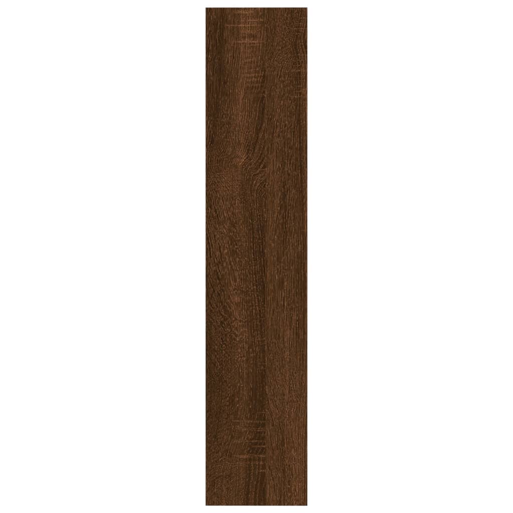 vidaXL Wall Shelf Brown Oak 90x16x78 cm Engineered Wood