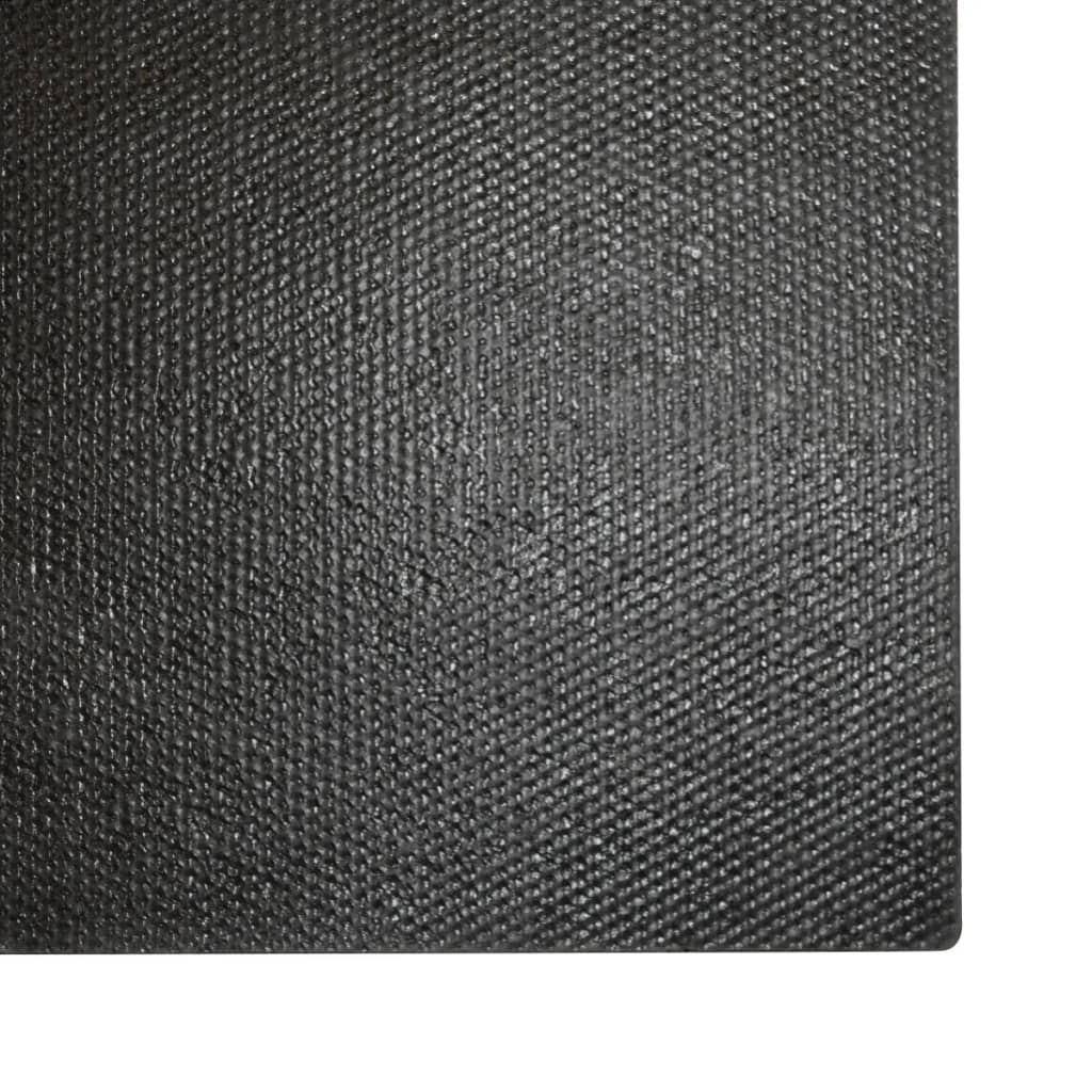 vidaXL Door Mat Black 80x100 cm Tufted Coir