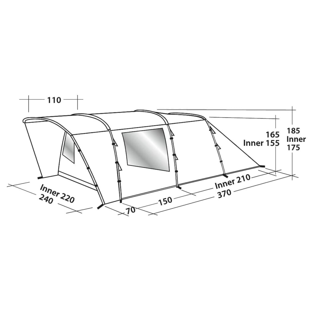 Easy Camp Tunnel Tent Palmdale 400 4-person Blue
