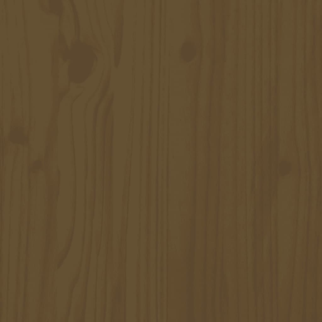 vidaXL Shoe Cabinet Honey Brown 110x34x52 cm Solid Wood Pine