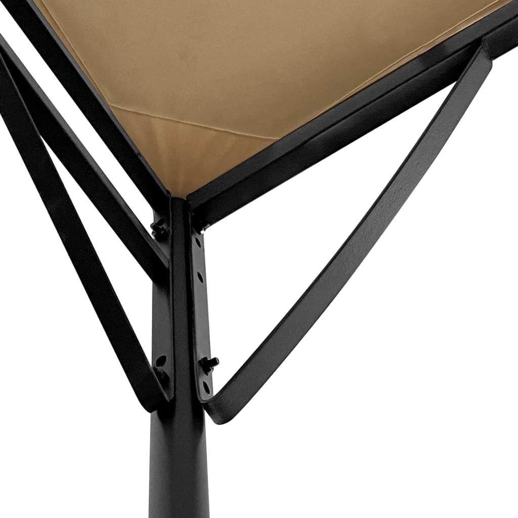 vidaXL Canopy Taupe 2x2.3 m 180 g/m² Fabric and Steel