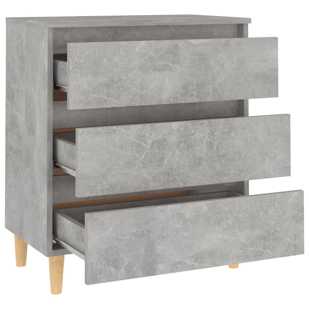 vidaXL Sideboard Concrete Grey 60x35x69 cm Engineered Wood