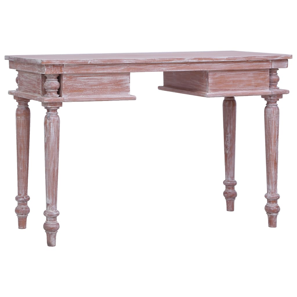 vidaXL Desk 120x50x78 cm Solid Mahogany Wood