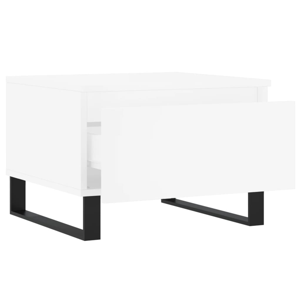 vidaXL Coffee Table White 50x46x35 cm Engineered Wood
