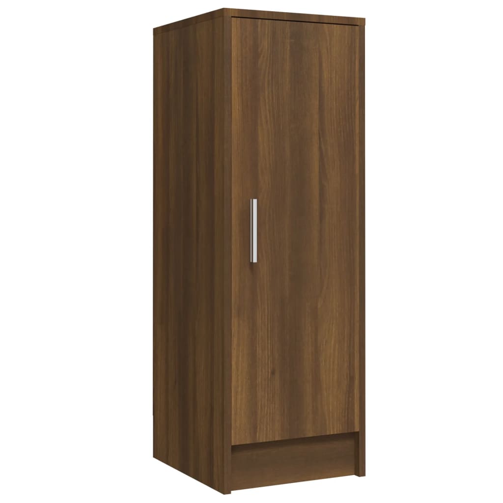 vidaXL Shoe Cabinet Brown Oak 32x35x92 cm Engineered Wood