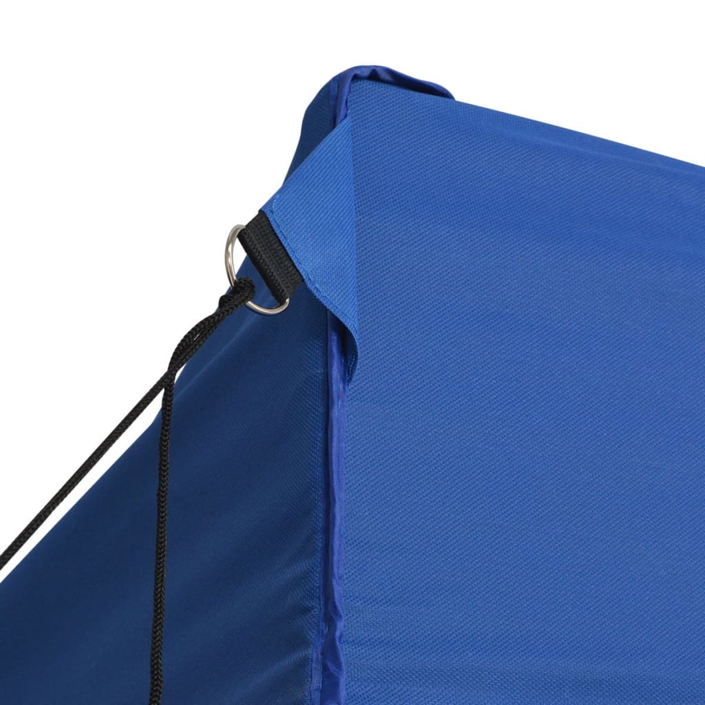 vidaXL Professional Folding Party Tent with 4 Sidewalls 3x6 m Steel Blue