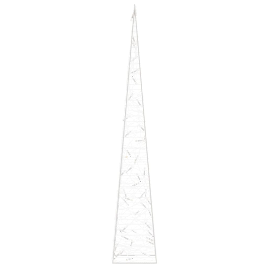 vidaXL Acrylic Decorative LED Light Cone Cold White 90 cm