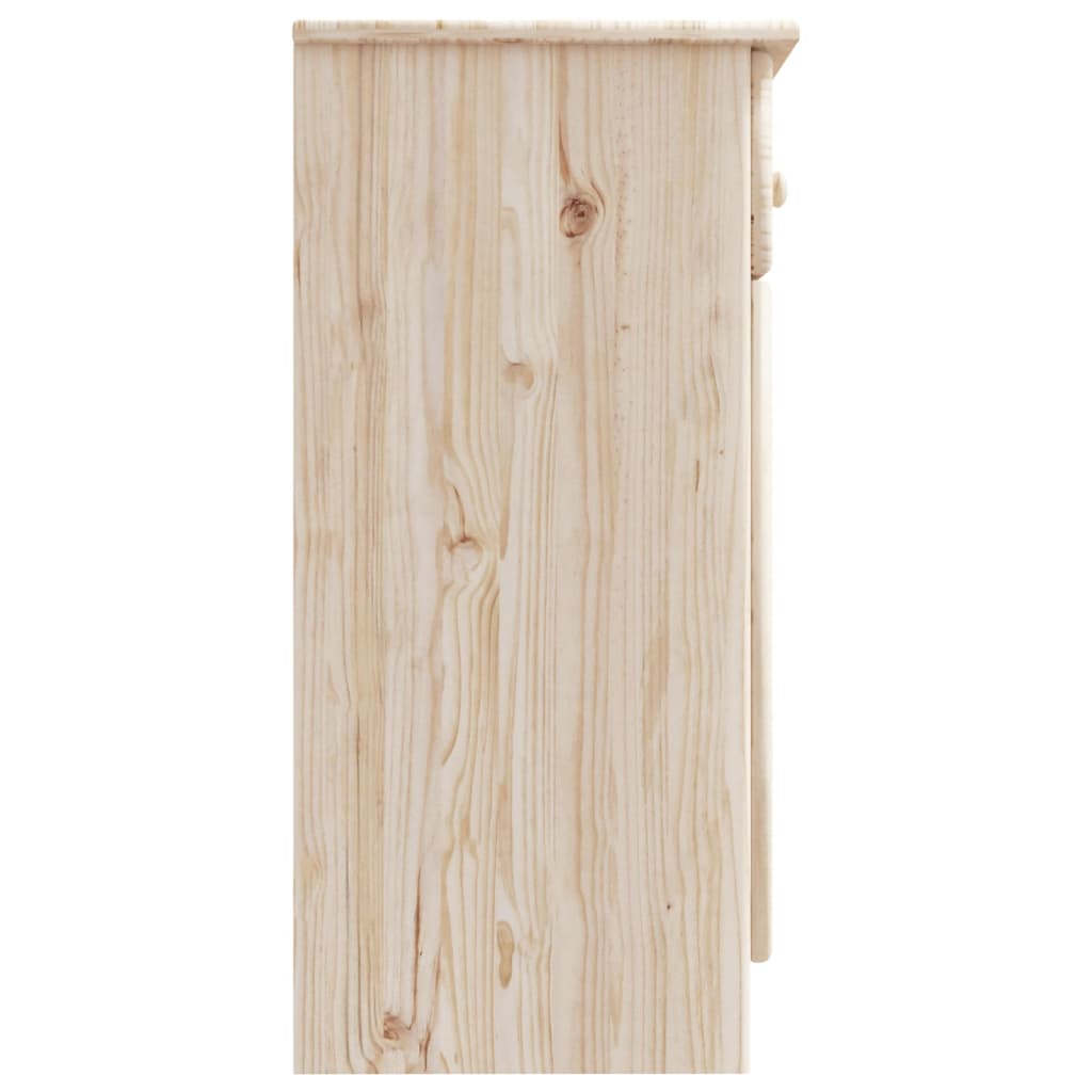 vidaXL Sideboard "ALTA" 112x35x73 cm Solid Wood Pine