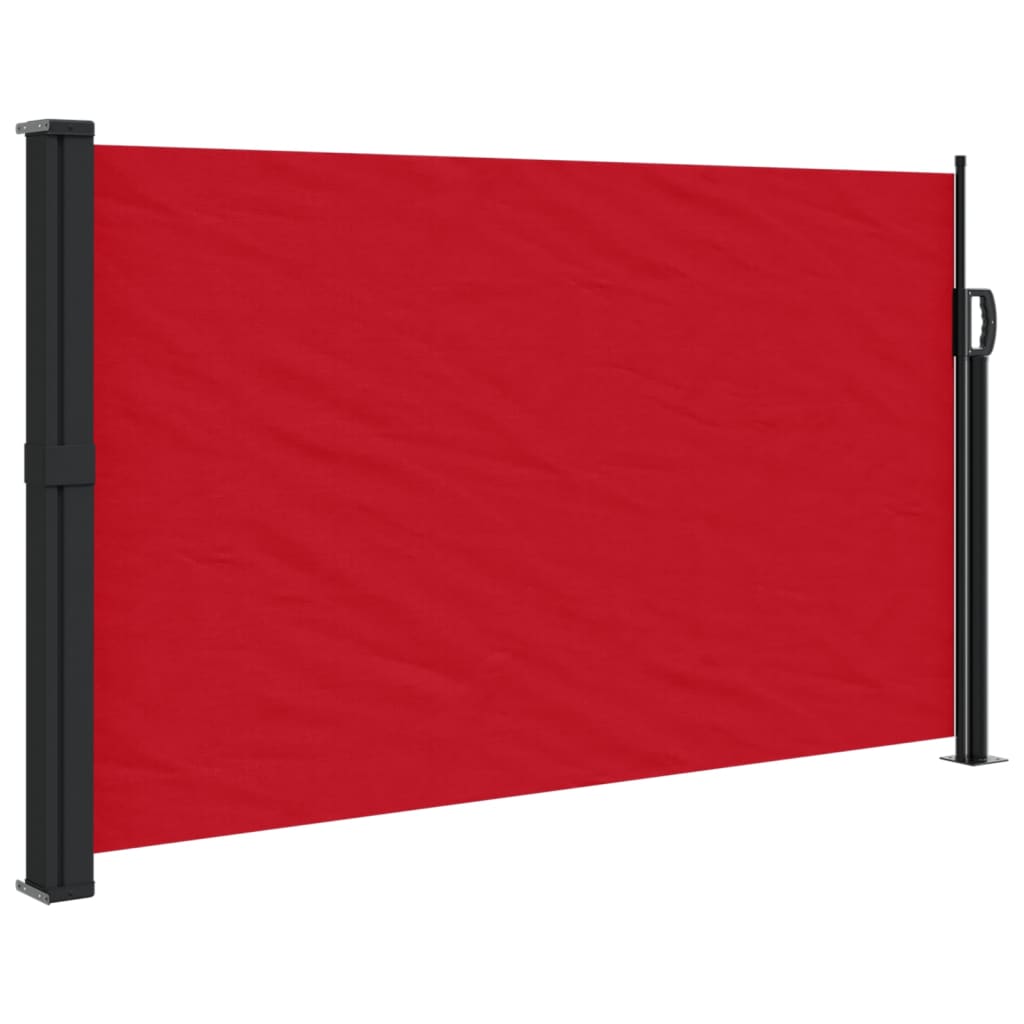 vidaXL Retractable Side Awning Red 120x500 cm