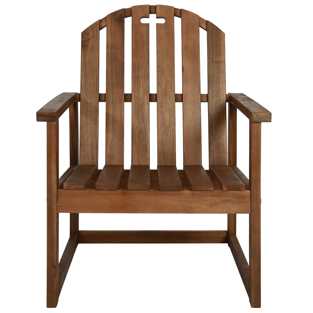 vidaXL Garden Sofa Chairs 2 pcs Solid Acacia Wood