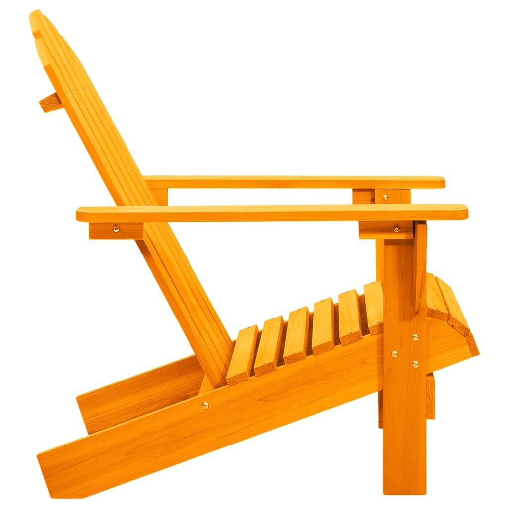 vidaXL Garden Adirondack Chair Solid Fir Wood Orange
