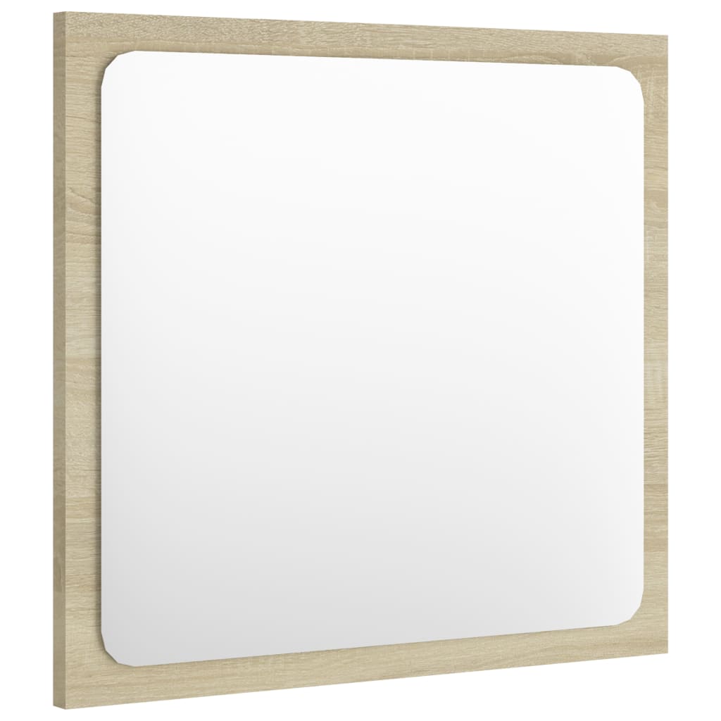 vidaXL Bathroom Mirror Sonoma Oak 40x1.5x37 cm Engineered Wood