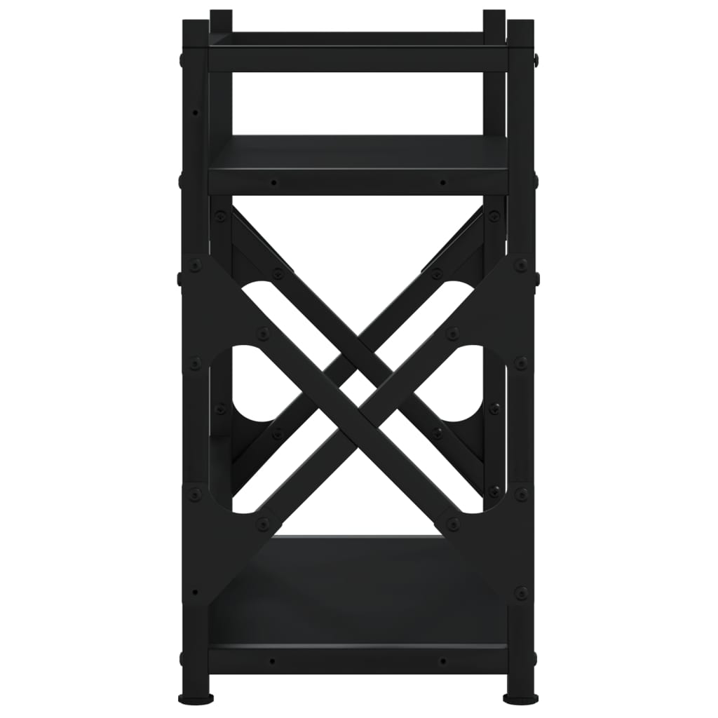 vidaXL Printer Stand 2-Tier Black 40x20x40 cm Engineered Wood