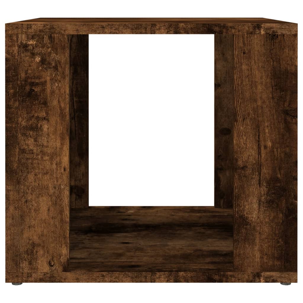 vidaXL Bedside Table Smoked Oak 41x40x36 cm Engineered Wood