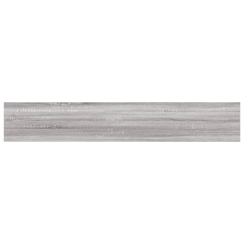 vidaXL Wall Shelves 4 pcs Grey Sonoma 60x10x1.5 cm Engineered Wood