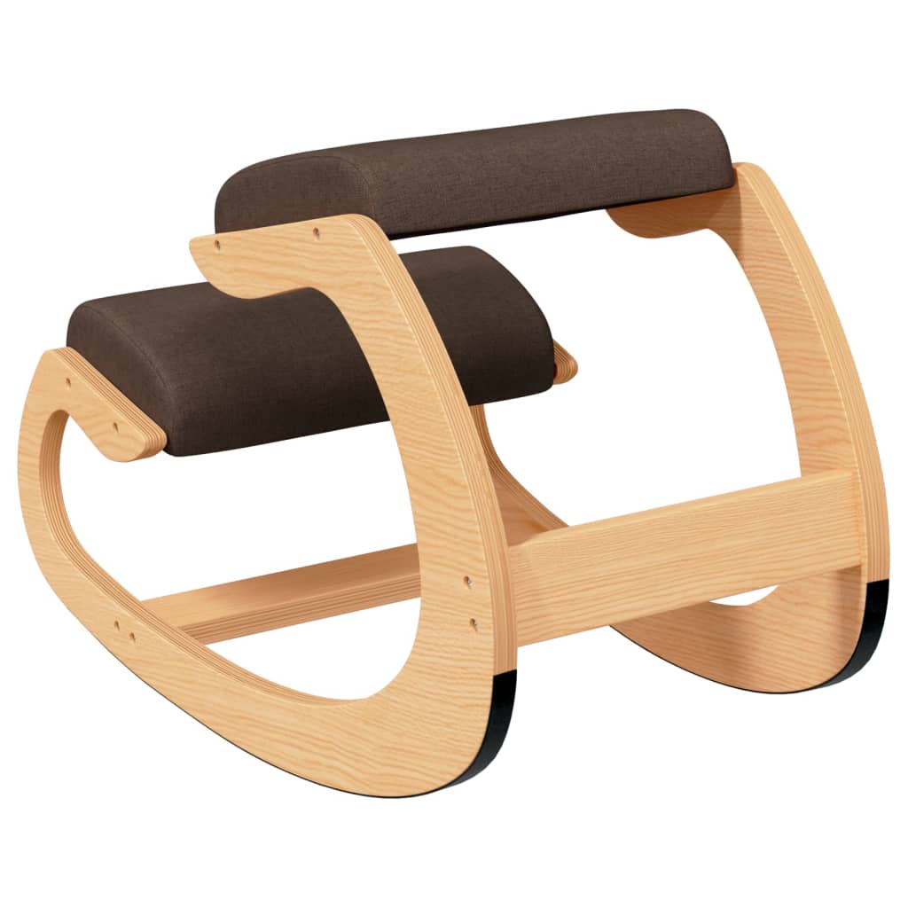 vidaXL Kneeling Chair Brown 55x84x55 cm Birch Plywood
