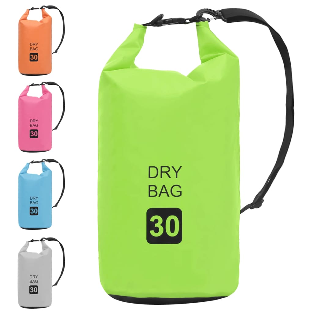 vidaXL Dry Bag Green 30 L PVC