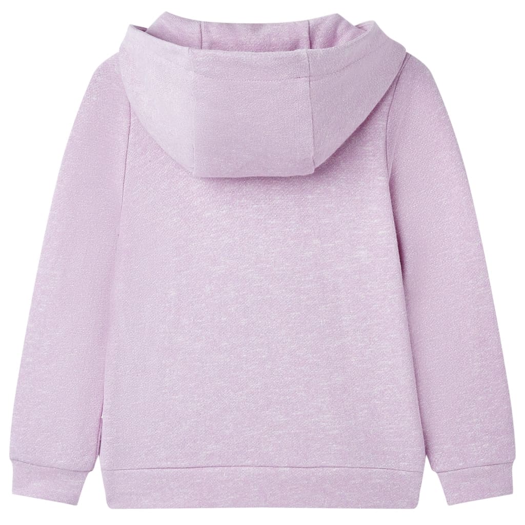 Kids' Hooded Sweatshirt with Zip Lila Mix 92