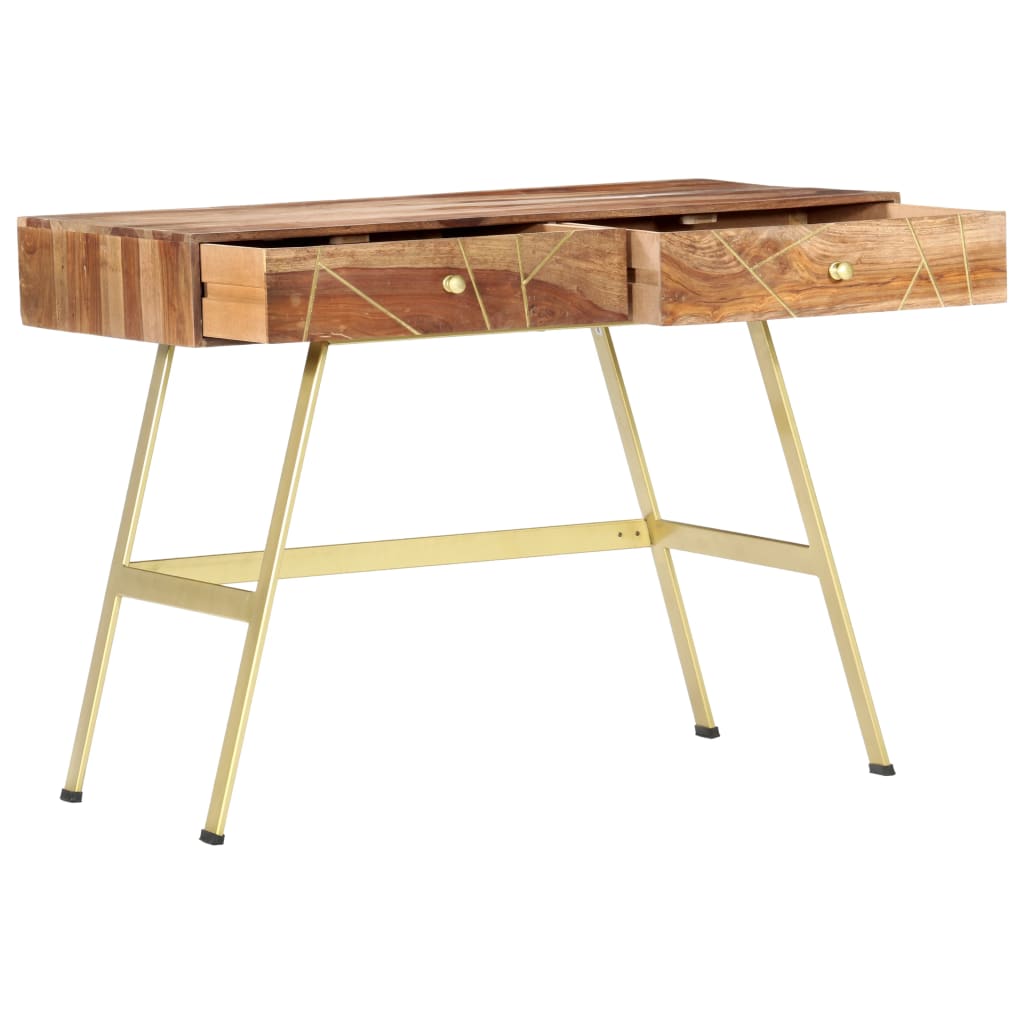 vidaXL Writing Desk with Drawers 100x55x75 cm Solid Sheesham Wood