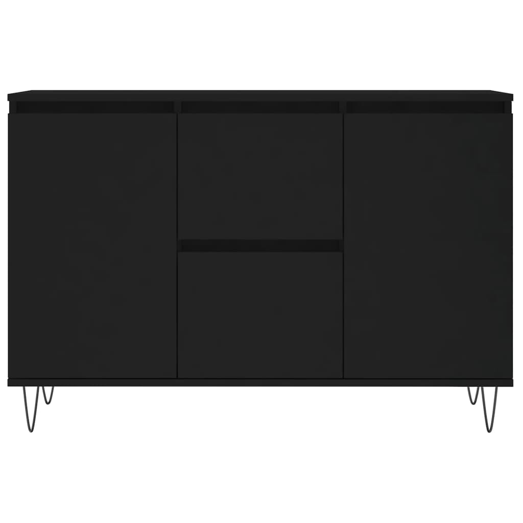 vidaXL Sideboard Black 104x35x70 cm Engineered Wood