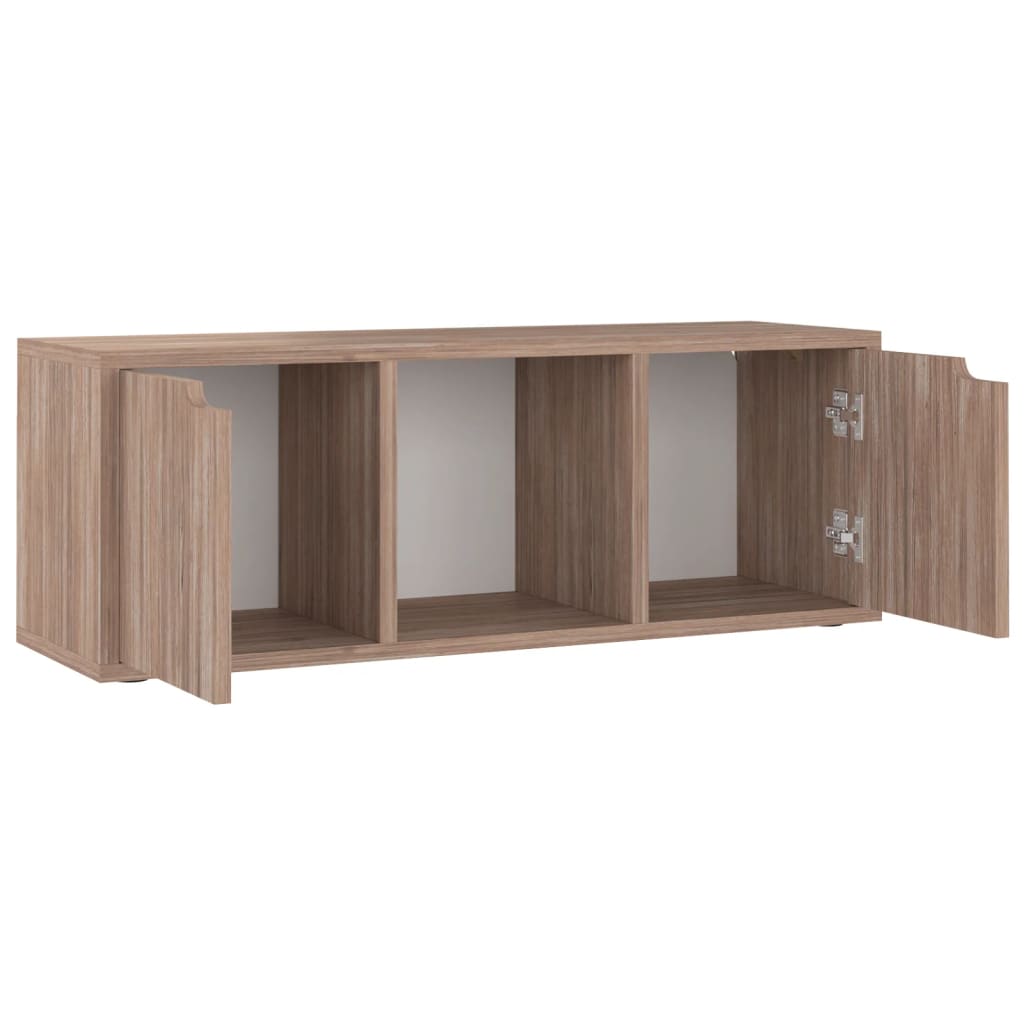 vidaXL TV Cabinet Grey Sonoma 88.5x27.5x30.5 cm Engineered Wood