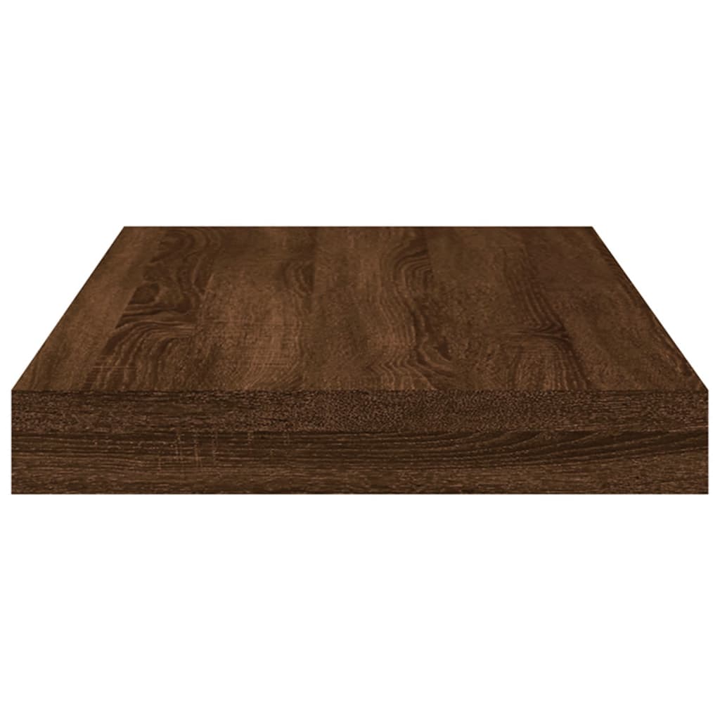 vidaXL Wall Shelves 4 pcs Brown Oak 40x10x1.5 cm Engineered Wood