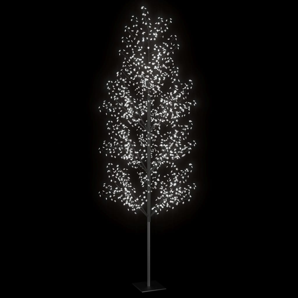 vidaXL Christmas Tree 1200 LEDs Cold White Light Cherry Blossom 400 cm