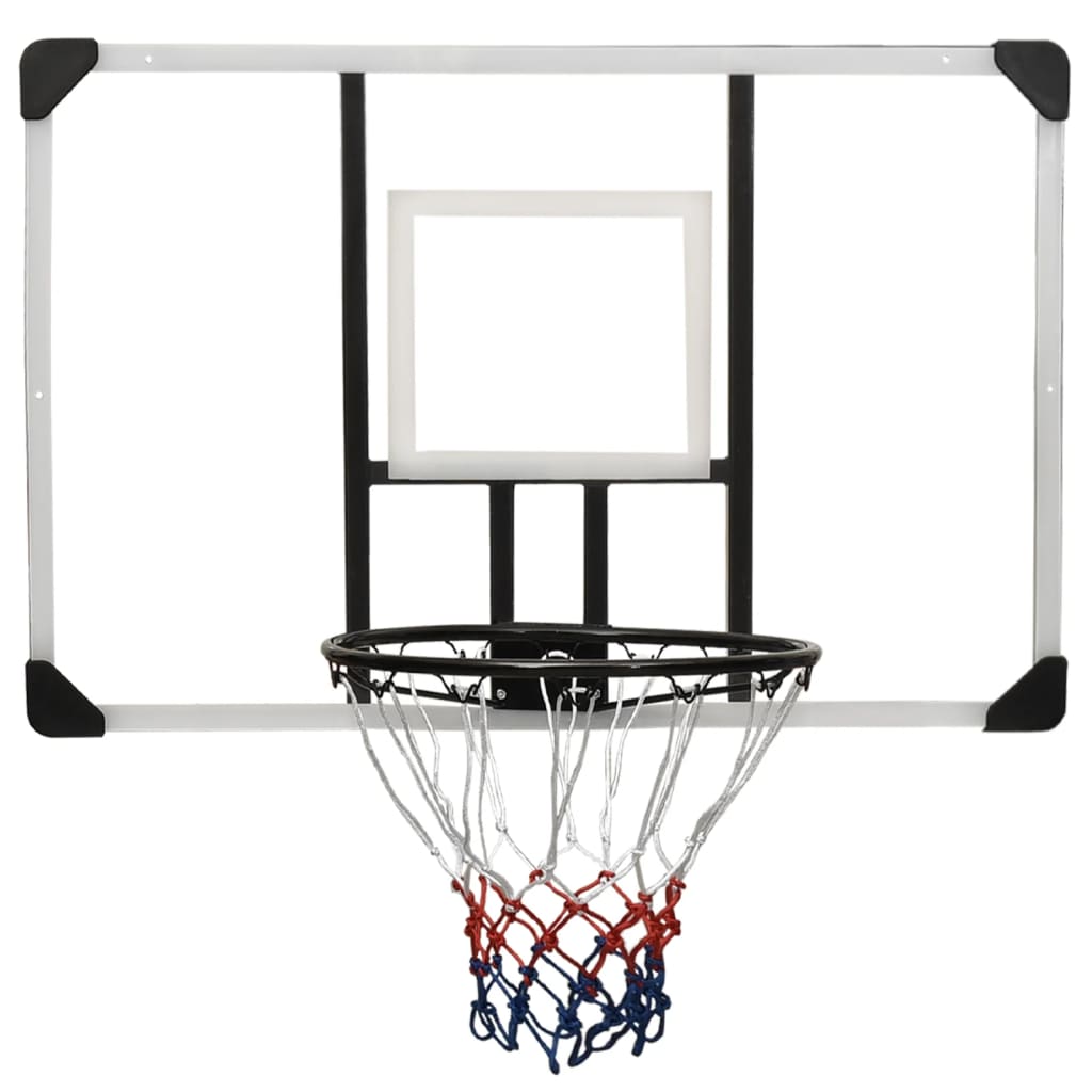 vidaXL Basketball Backboard Transparent 106x69x3 cm Polycarbonate