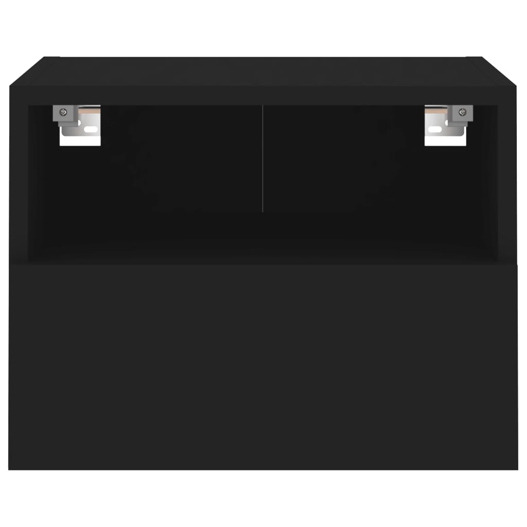 vidaXL TV Wall Cabinet Black 40x30x30 cm Engineered Wood