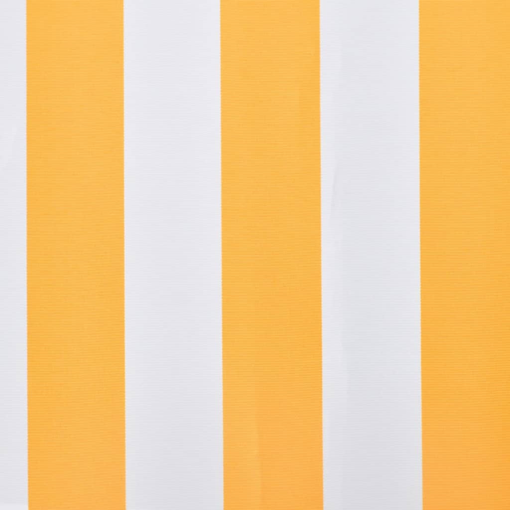 vidaXL Awning Top Sunshade Canvas Orange & White 450x300 cm