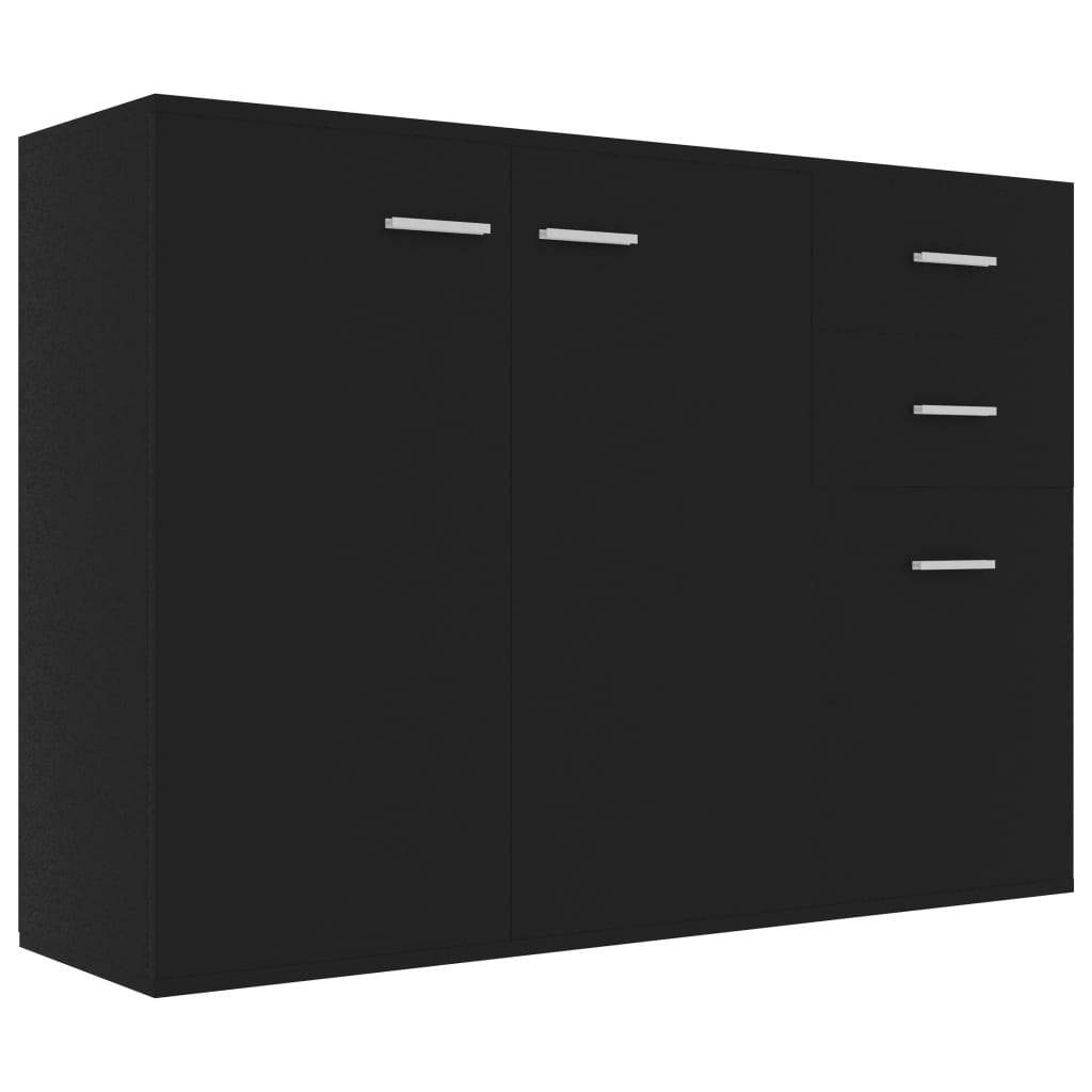 vidaXL Sideboard Black 105x30x75 cm Engineered Wood
