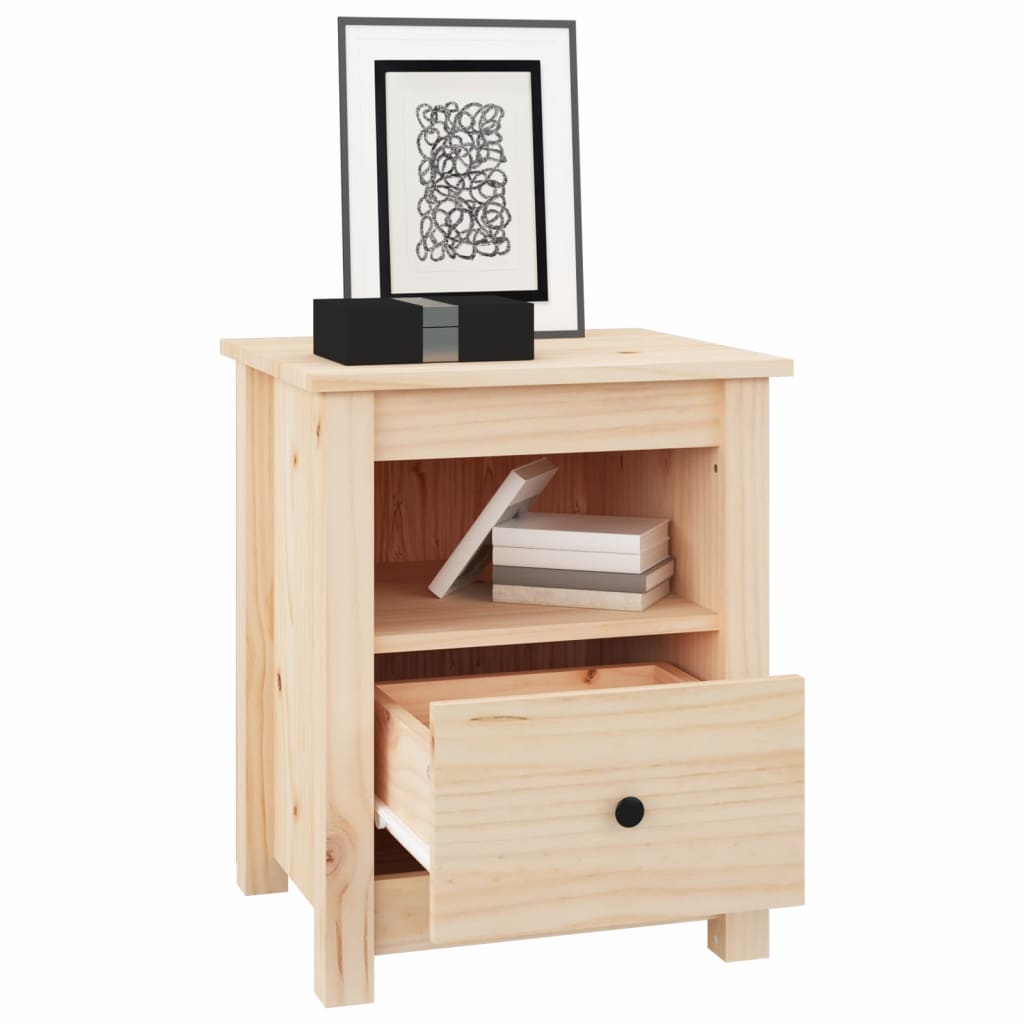 vidaXL Bedside Cabinets 2 pcs 40x35x49 cm Solid Wood Pine