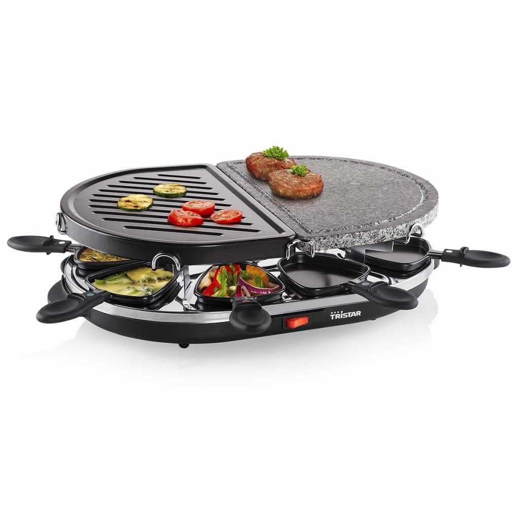 Tristar 8-Person Raclette Stone Grill RA-2946 1200 W